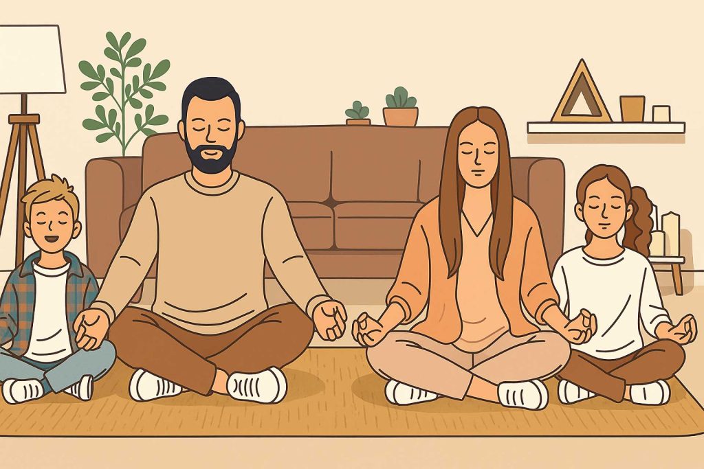 Meditation with family
mindfulness activities for families
