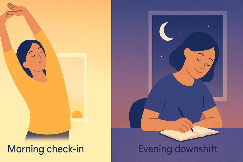 Morning vs. Evening mental fitness routine